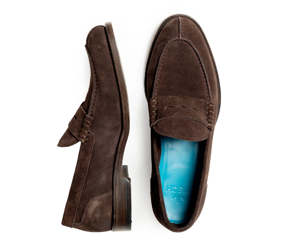 Loafer Chicago in Velours Marrone - Risch Shoes