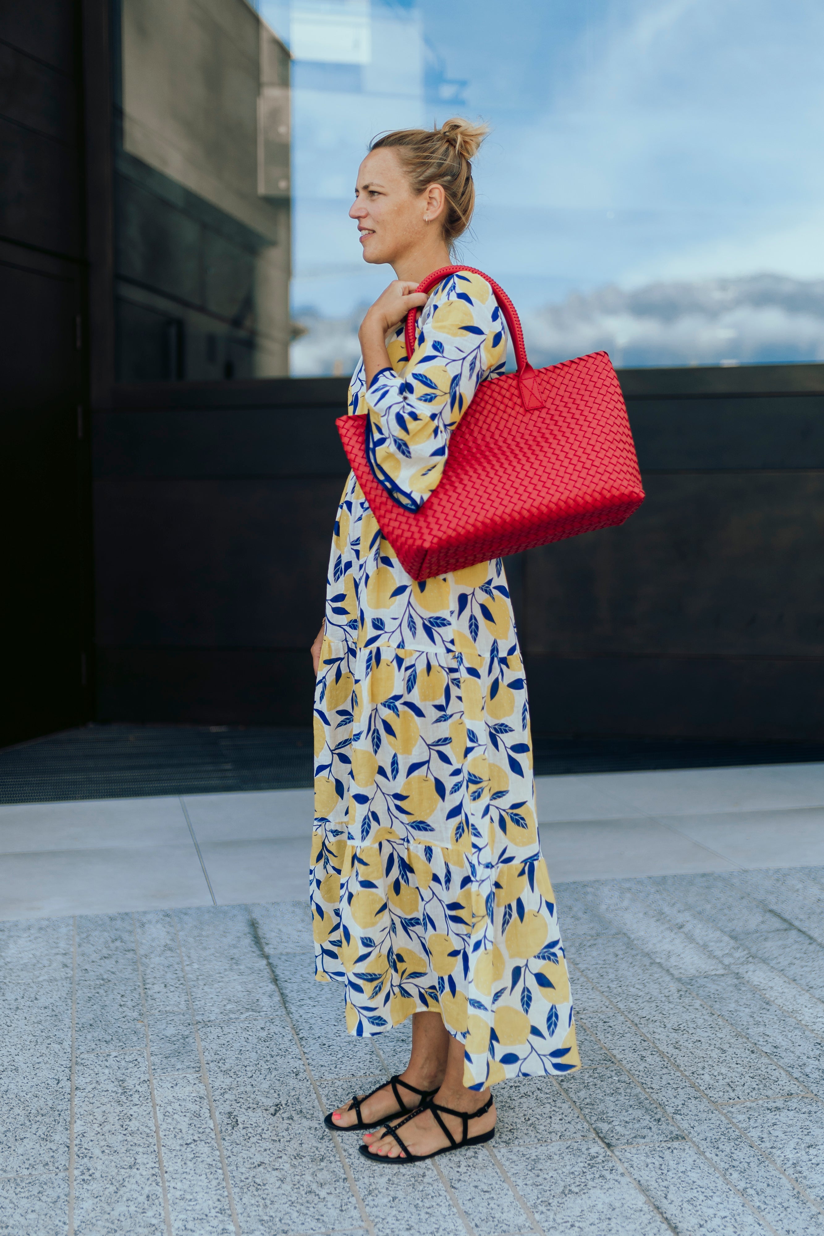 Roma Damentasche in Rosso - Risch Shoes