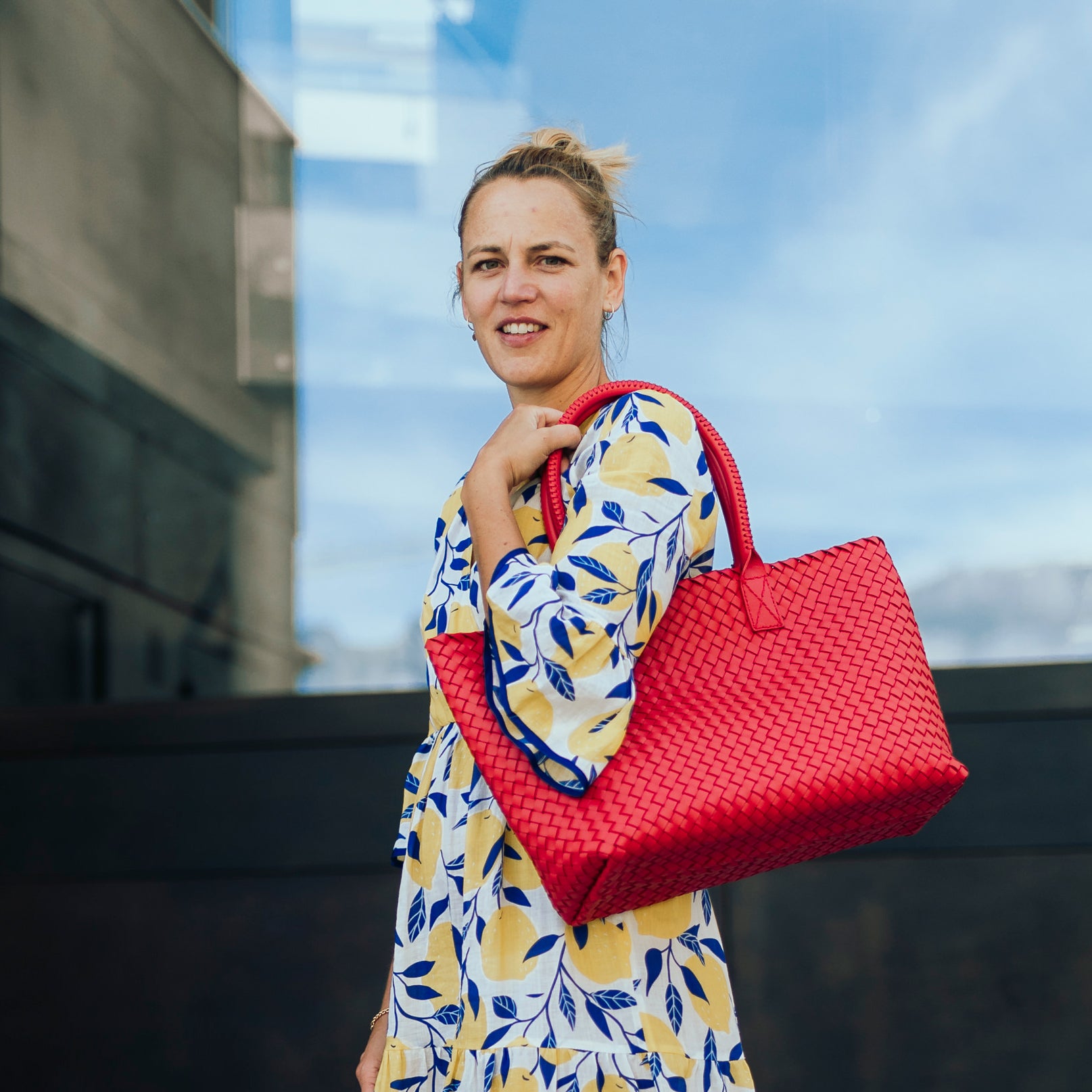 Roma Damentasche in Rosso - Risch Shoes