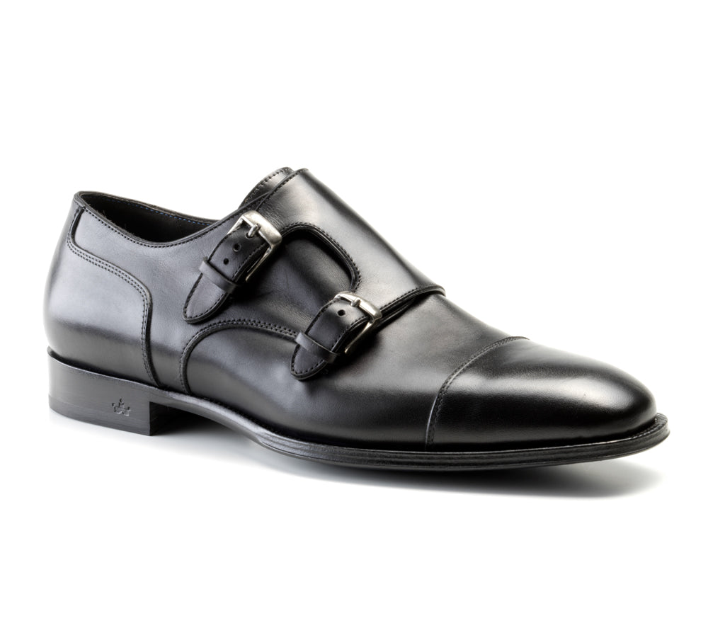 Double Monk Riccardo in Nero - Risch Shoes AG, ZN Zürich