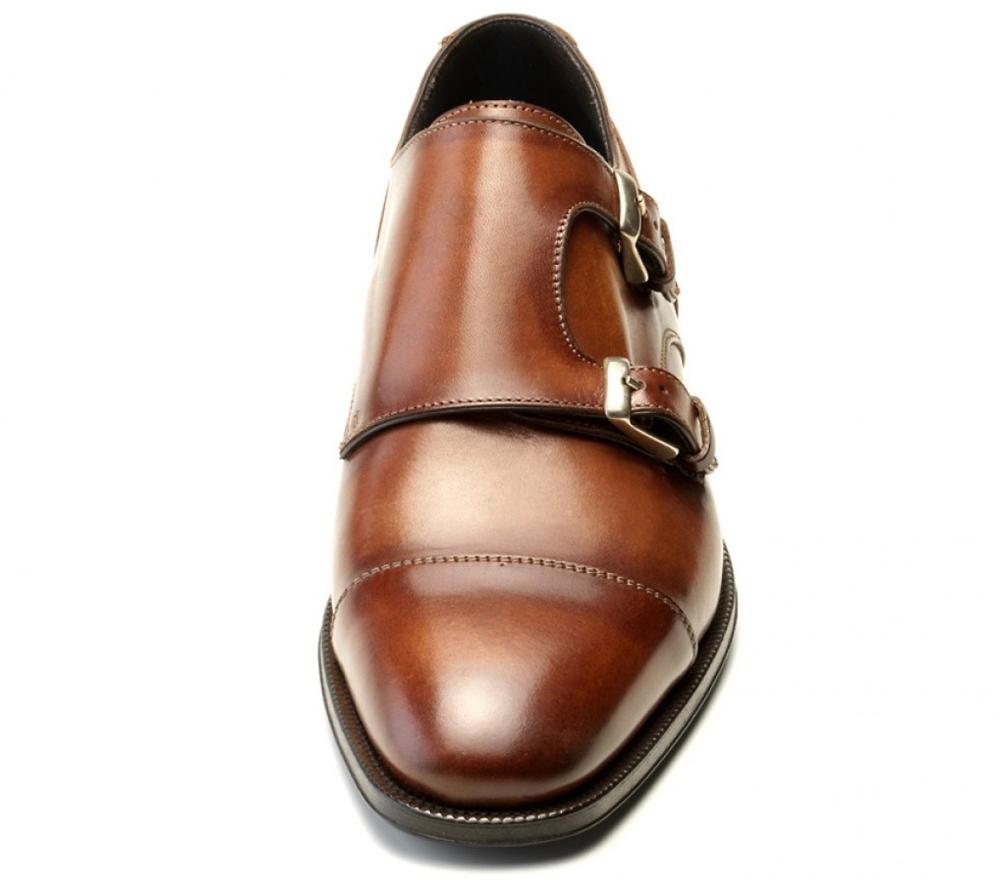Double Monk Riccardo in Cognac - Risch Shoes AG, ZN Zürich