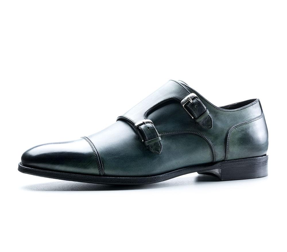 Double Monk Riccardo in Verde - Risch Shoes AG, ZN Zürich