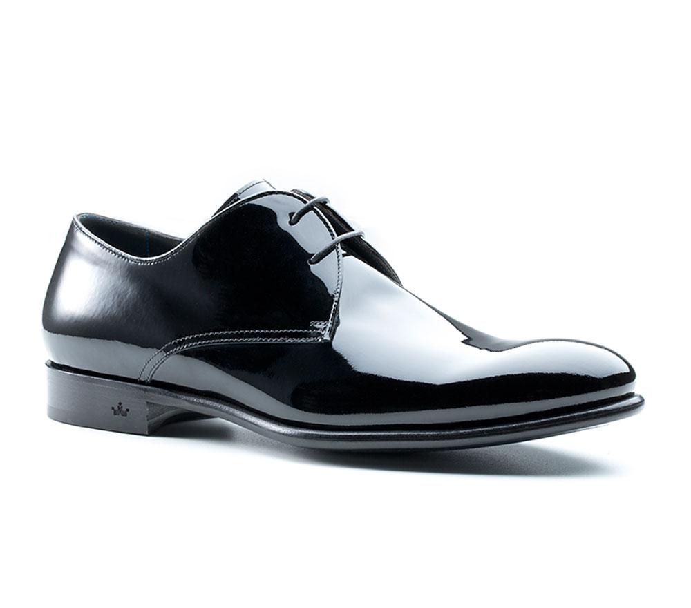 Derby Charles in Nero Lackleder - Risch Shoes AG, ZN Zürich