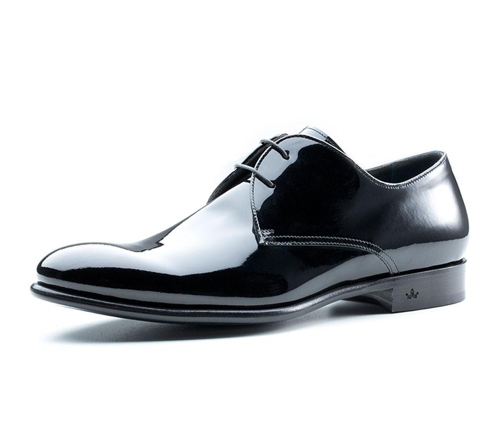 Derby Charles in Nero Lackleder - Risch Shoes AG, ZN Zürich