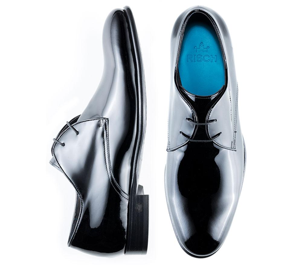 Derby Charles in Nero Lackleder - Risch Shoes AG, ZN Zürich