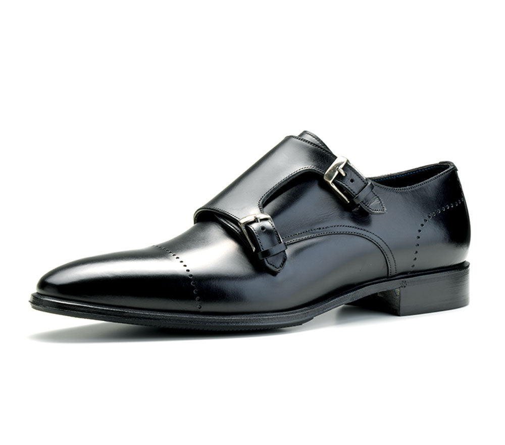 Double Monk Vincent in Nero - Risch Shoes AG, ZN Zürich