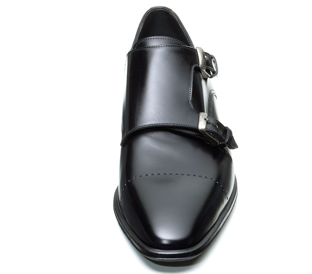Double Monk Vincent in Nero - Risch Shoes AG, ZN Zürich