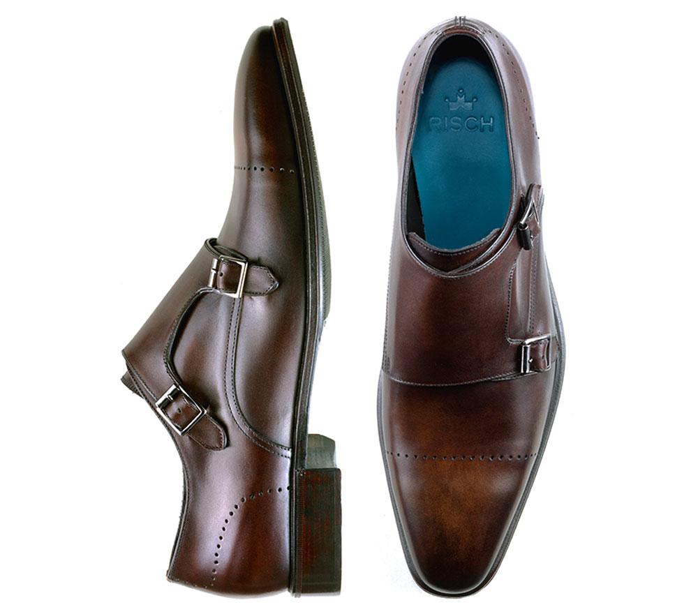 Double Monk Vincent in Marrone - Risch Shoes AG, ZN Zürich